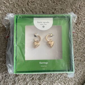 Kate Spade Gold Heart Earrings